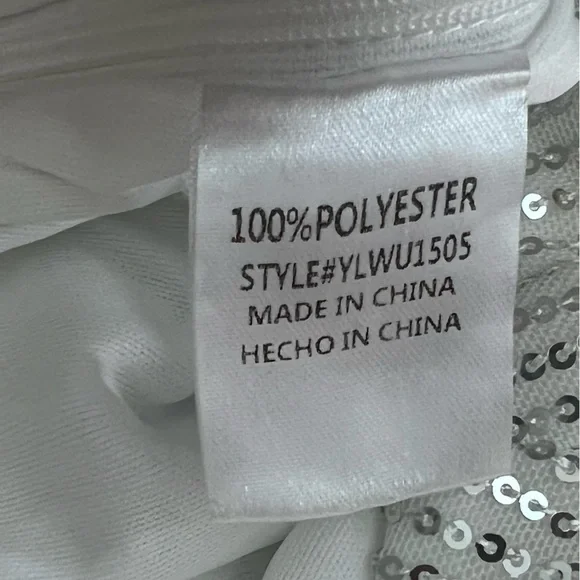 Clothes White Top with Sequined Slacks - Picture 10 of 11